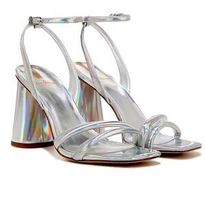 Sam Edelman Kia Holographic Block Heel Sandal 8.5
